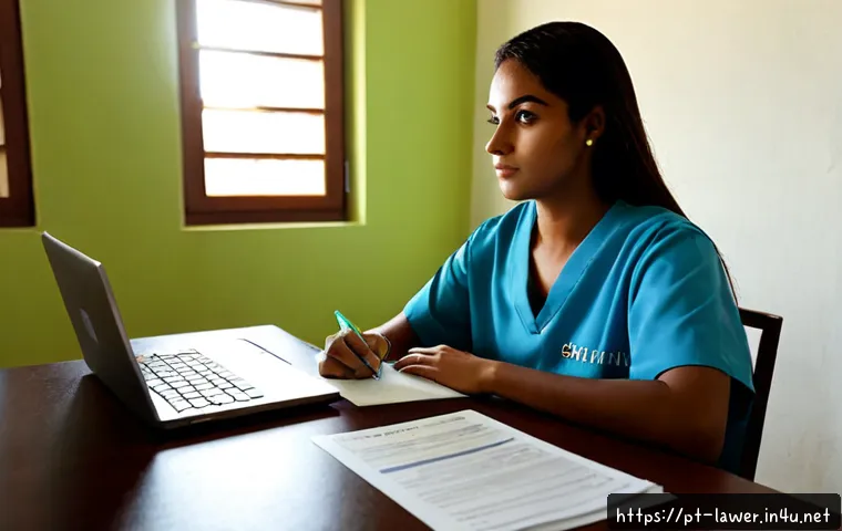 Home 17 변호사 시험 실기 준비 팁 - Photorealistic Brazilian law graduate preparing for a practical bar examination at a neat home study...